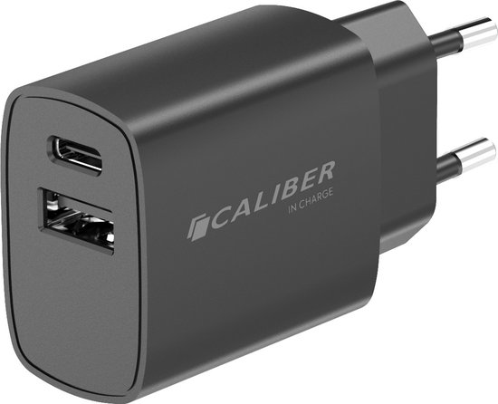 Adaptateur USB C - Chargeur rapide 20 Watts - Câble USB C 1,5M - Distribution de puissance et QC3.0 USB-A - Compatible avec Samsung - Apple iPhone 15 - Apple iPad Pro - Blanc (PSPQ-20CCB)