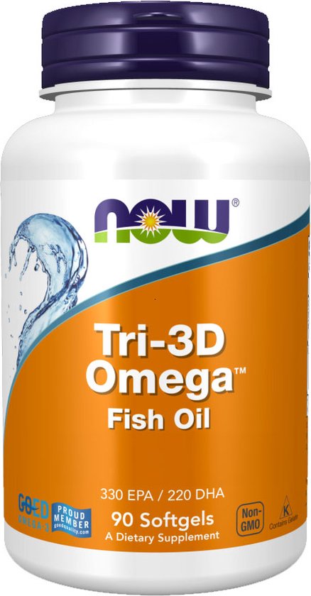 Tri-3D Omega 330 EPA/220 DHA (90 softgels) - Now Foods