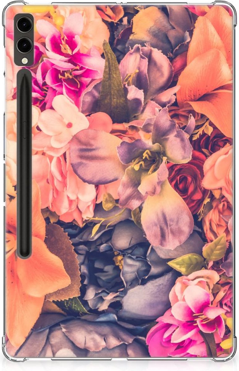 Samsung Galaxy Tab S9 Plus Siliconen Hoesje Bosje Bloemen