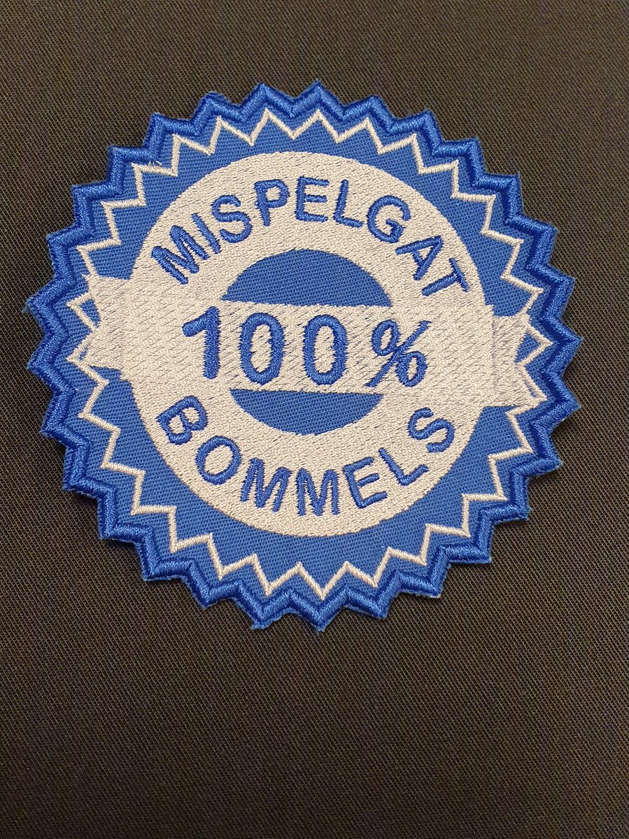 Mispelgat 100% Bommels carnaval embleem