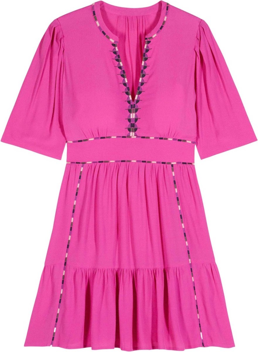BA&SH Jurk Roze Viscose maat 40 Teresa jurken roze
