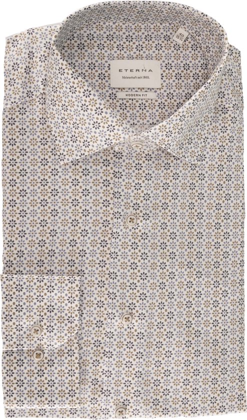 Eterna - Overhemd Print Lange Mouw Overhemd Print 4009/14