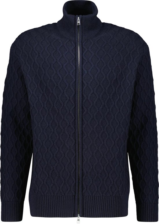 Gant Vest Blauw Cable Zip Cardigan 8030167/433