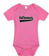 Bellatio Decorations baby rompertje - Influencer - roze - cadeau romper - kraamcadeau 68