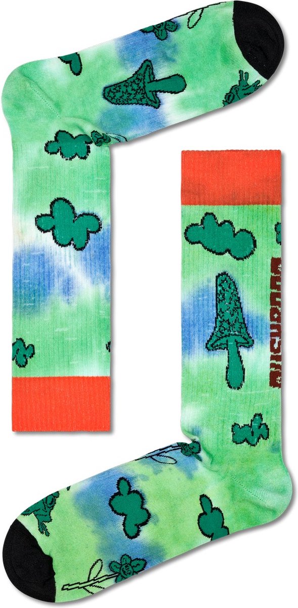 Happy Socks Make Room For Shroom Crew Sock - unisex sokken - Unisex - Maat: 36 - 40