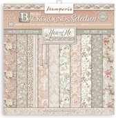 Stamperia - Maxi Background You and Me 12x12 Inch Paper Pack (SBBL114)
