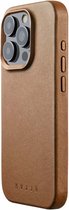 Mujjo - Full Leather Mag Case iPhone 15 Pro - bruin