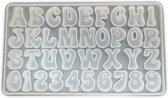 DW4Trading Siliconen Epoxy Mal Alfabet Letters 2,5x0,6 cm - Meerdere Keren Te Gebruiken