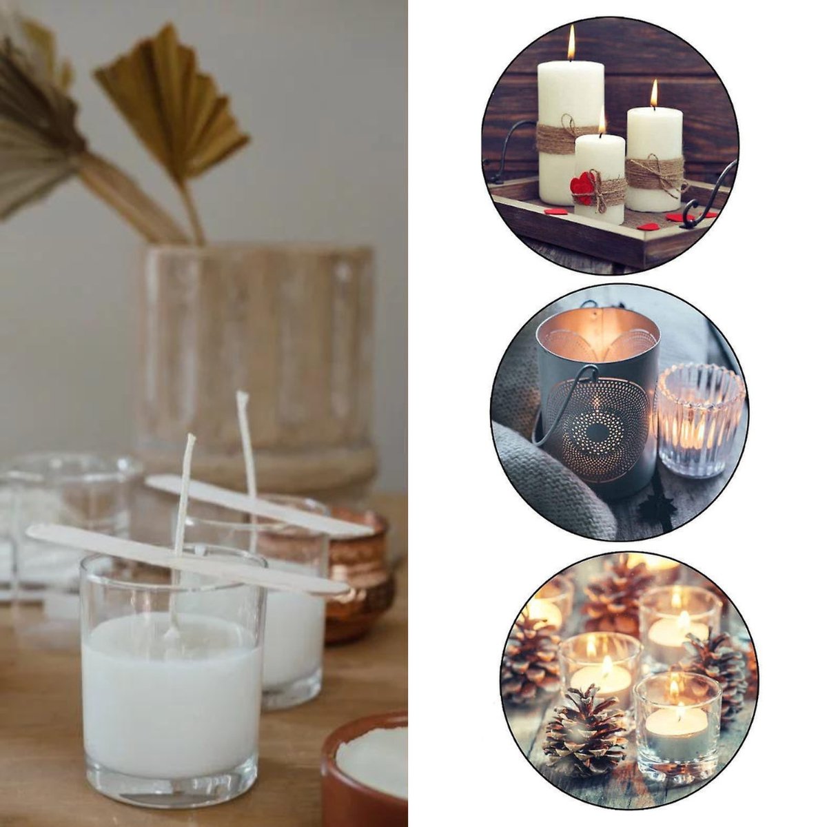 120 Pcs Porte-mèche De Bougie Fournitures Pour La Fabrication