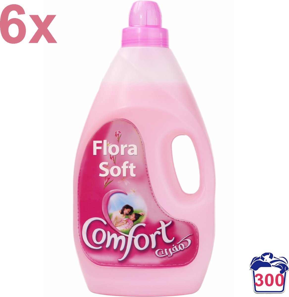 Comfort - Flora Soft - Wasverzachter - 18L - 300 Wasbeurten - Voordeelverpakking