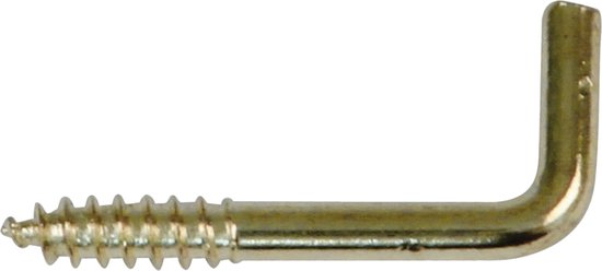 AMIG Crochets à vis - 10x - acier - 50 mm - or - Quincaillerie de bricolage - Matériel de montage - Une qualité de marque