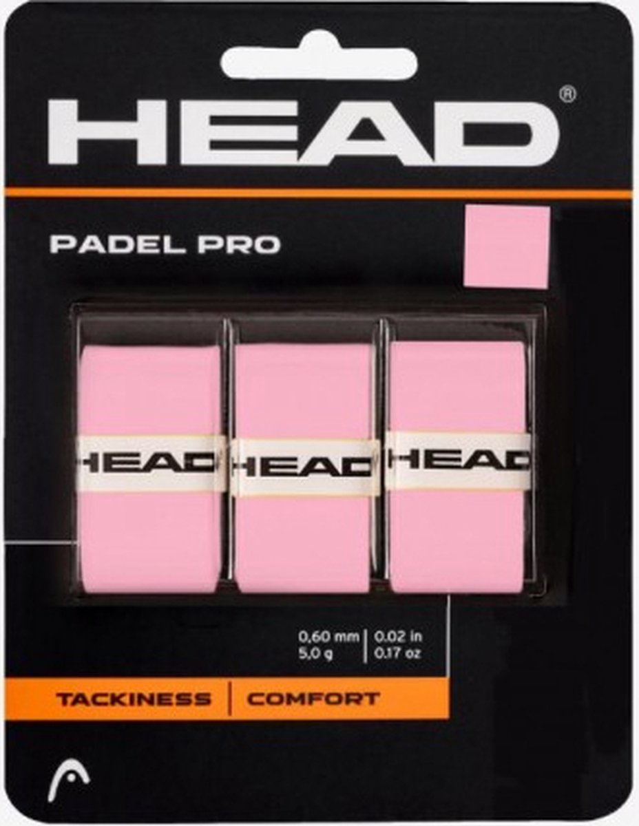 Head Padel Pro Overgrip 3 pack Roze