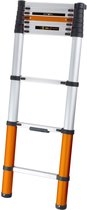 Telescopische ladder 2.93M - SoftClose & AntiSlip - Giraffe Air - Geschikt voor binnen en buiten. licht, compact, aluminium constructie en veilig - soft close technologie - Giraffe Air
