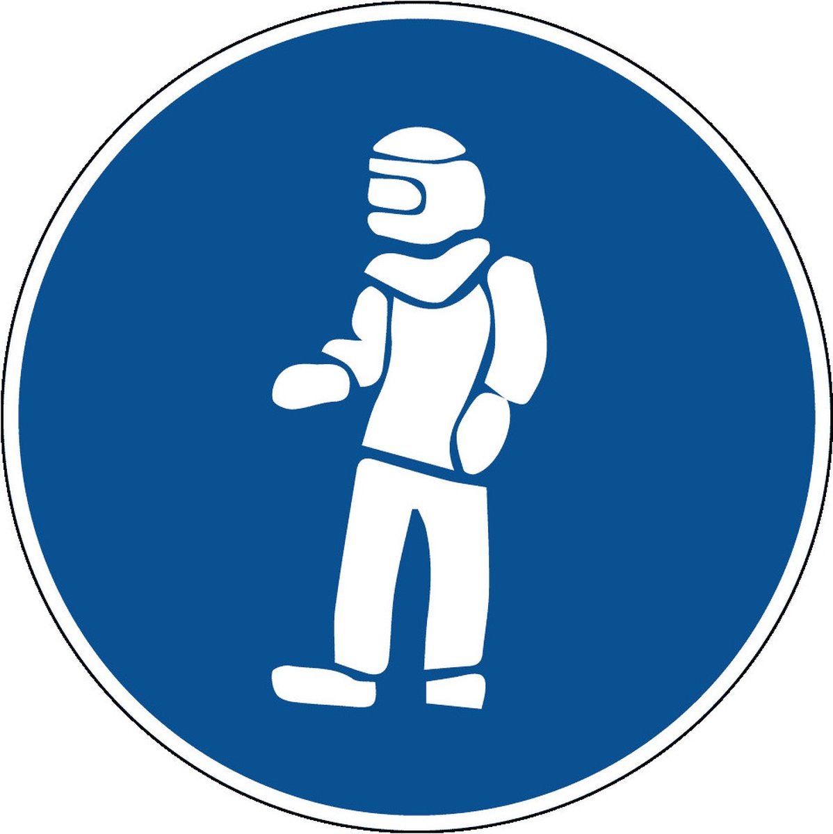 Gaspak verplicht sticker 400 mm