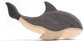 Houten speelgoed dier - Grijze walvis - Montessori - Open einde speelgoed