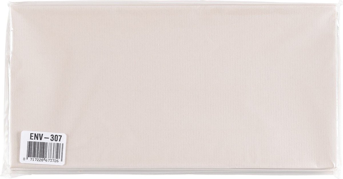Nellie Snellen - slimline enveloppen wit - 10x envelop voor slimlinekaart - landscape - langwerpig - 110x220mm Gebroken Wit