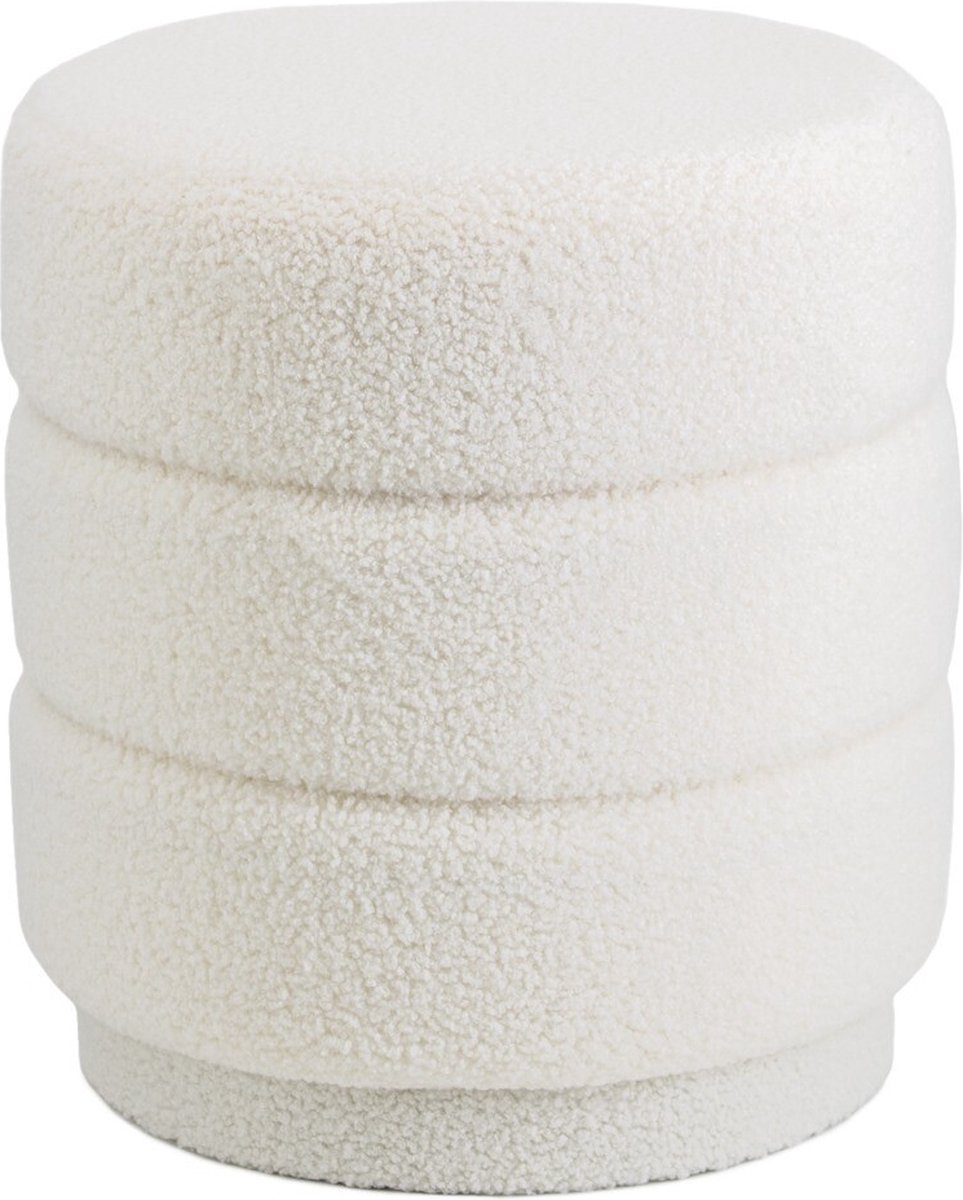 Poef June - Teddy naturel