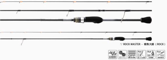 Hearty Rise Rock Master 2.03 m 0,4-8 gr 682UL van Hearty Rise — afbeelding 2