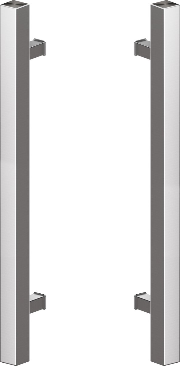 Deurgreep set RVS - 140cm - 90º - 40x40mm - T model