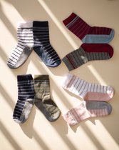 iN ControL multipack STRIPE socks - navy/khaki