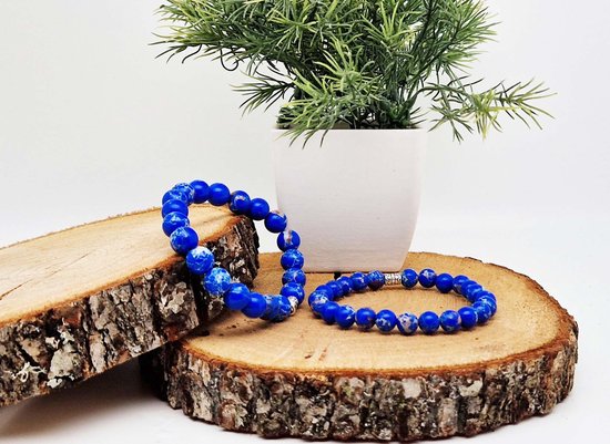 Adramata 3-teiliges 8mm Natürliches Edelstein Armband für