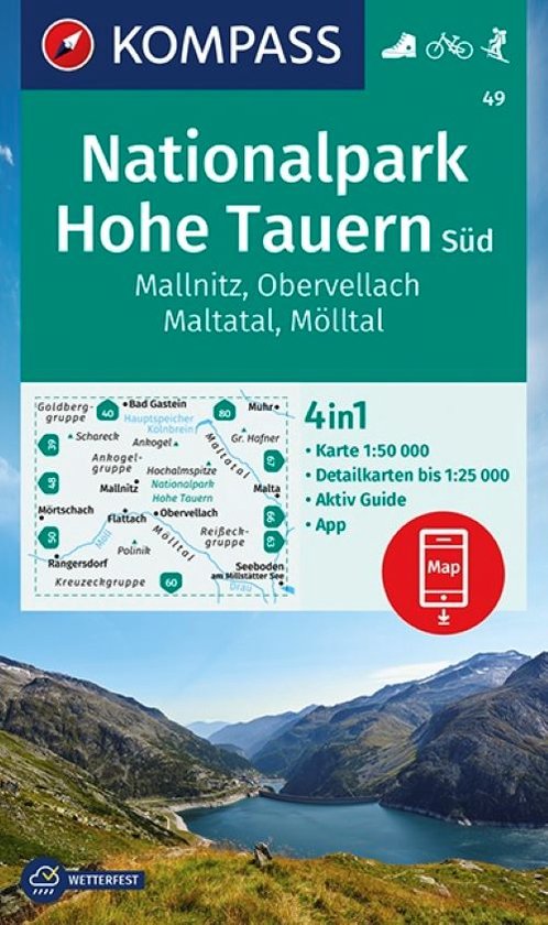 Foto: Kompass wanderkarte 49 nationalpark hohe tauern s d mallnitz obervellach maltatal m lltal 1 50 000