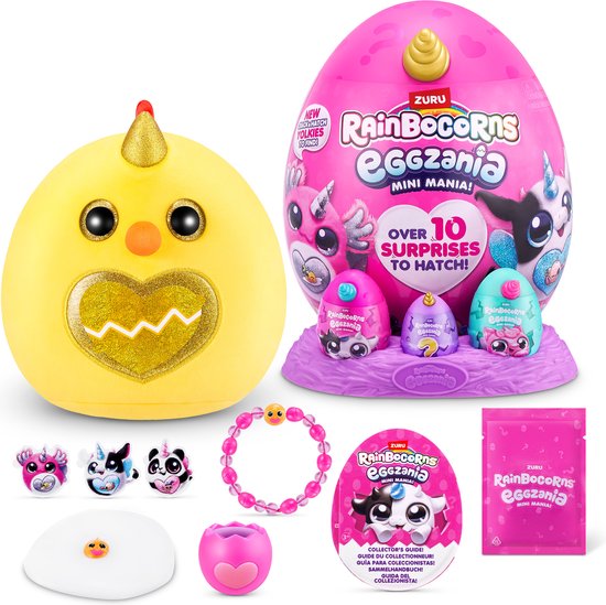 ZURU Rainbocorns Eggzania Mini Mania 23cm Clucky Clucky bol