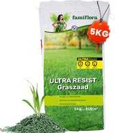 Famiflora Ultra Resist Graszaad - Sterk & Droogtebestendig - 5kg zak tot 200m² - Snel herstellend gazon! - Met Coating