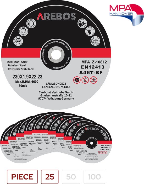 Disco de Corte 115 Mm X 1,0 Mm X 22,23 Mm Dci Inox Vonder Disco de Corte 115 Mm X 1,0 Mm X 22,23 Mm Dci Inox Vonder