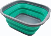SAMMART Folding tub (dark grey/blueish-green, 5.5 L tub)