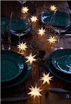 AntraSal Dynamics - Guirlande lumineuse avec étoiles - Éclairage de Noël d'intérieur - Noël - Éclairage de Noël - Guirlandes lumineuses d'intérieur - Guirlandes lumineuses de Noël - LED - Blanc chaud - 10 étoiles