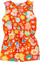 Picture jersey onesie 17 AOP Pastel flower Orange: 98/3T