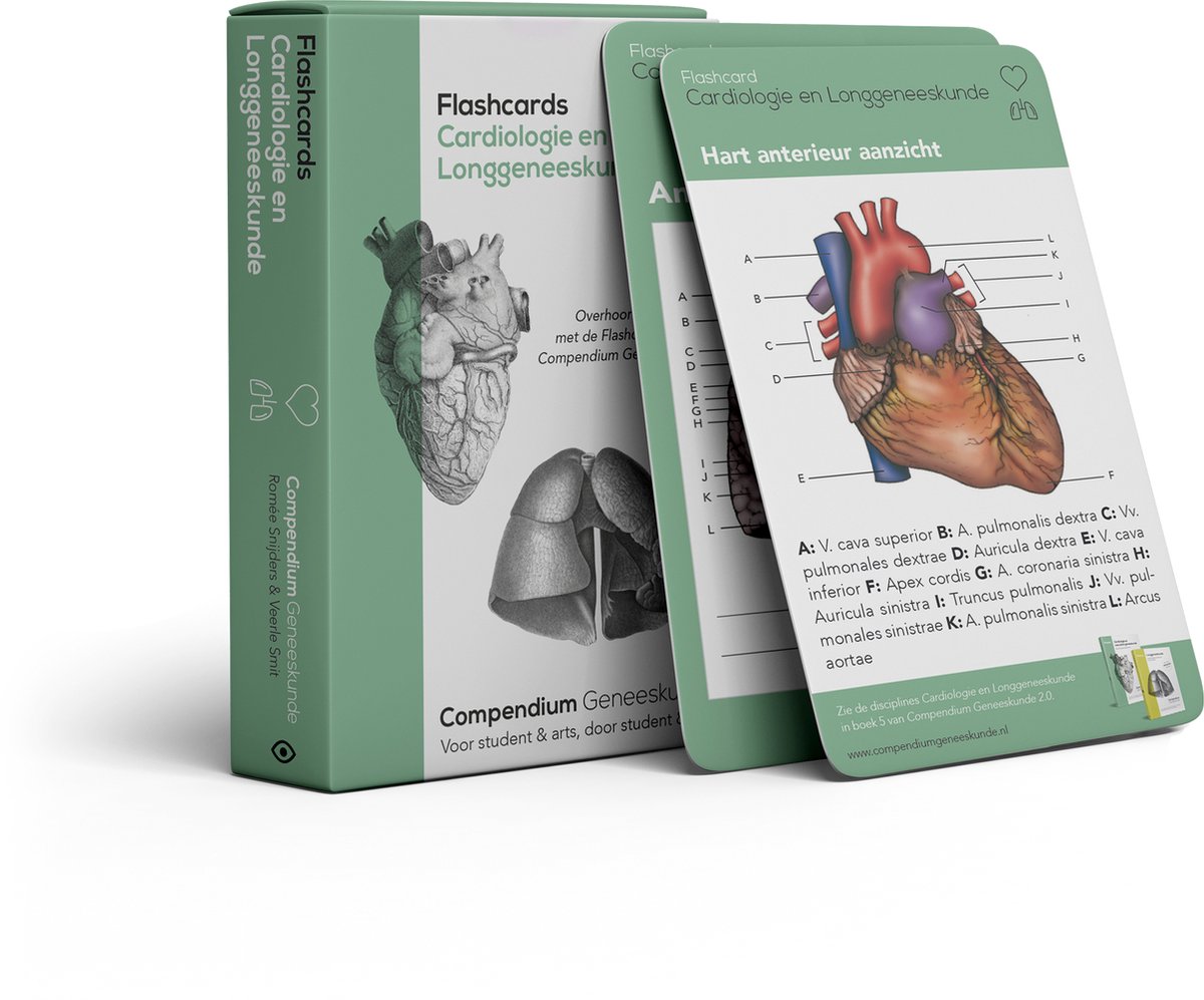 Flashcards Cardiologie en Longgeneeskunde