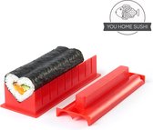 Sushi Lover Set – Sushi – Maki en Nigiri set Sushi – hartvormige sushi – mat en eetstokjes van 100% natuurlijk bamboe – serveergerechten voor sushi – video-tutorials
