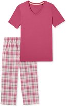 Schiesser Schlafanzug 3/4 Arm Dames Pyjamaset - pink - Maat 2XL