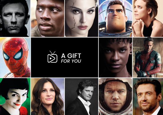 Paquet de film - cadeau de boîte de film avec pop-corn de Jimmy, M&Ms, carte-cadeau de film pour 1-2 meilleurs films avec evt. un message personnel - Forfait Home cinéma - meJane.com