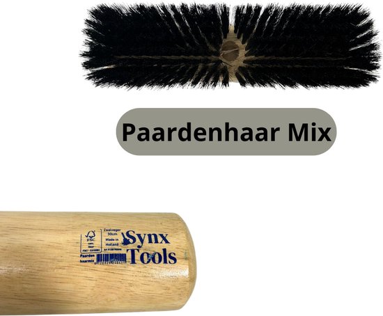 Synx Tools Bezem Los Zaalveger Paardenhaar 30cm - Paardenhaar/kamerveger 30cm - Zachte bezems - Zonder Steel van Synx Tools — afbeelding 3