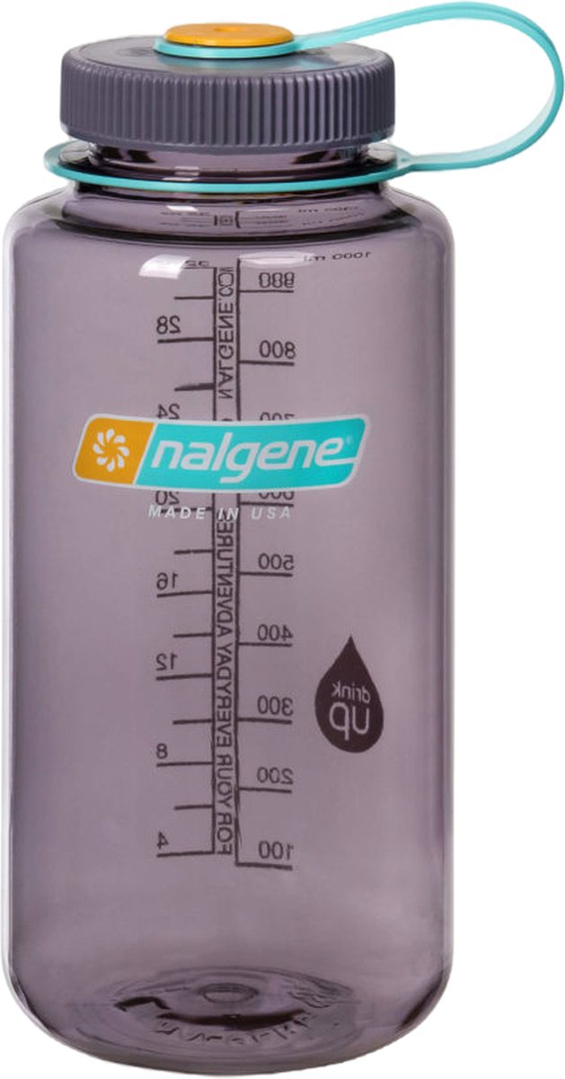 Nalgene Sustain Wide Mouth 1000ml - drinkfles - Aubergine Sustain
