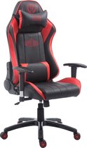 CLP Shift Bureaustoel - Kunstleer zwart/rood zonder voetensteun