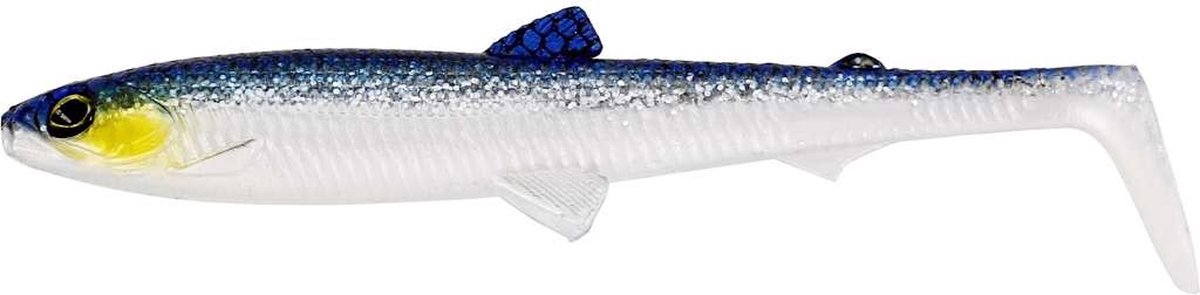 Westin Bullteez Shadtail 9.5cm 7g – Weedless Roofvis Shad 2 Stuks - Kleur : Blue Headlight