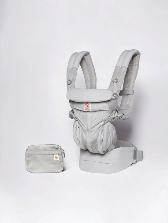 Ergobaby - Omni 360 - Cool Air Mesh Draagzak Baby - Licht Grijs