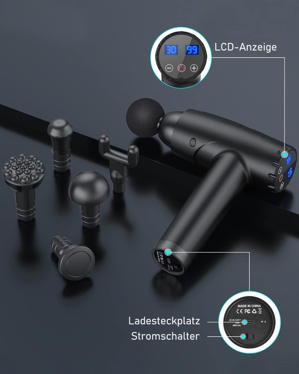 Massageapparaat Dieptemassage 30 Snelheden Ultra-Stil - afbeelding 3