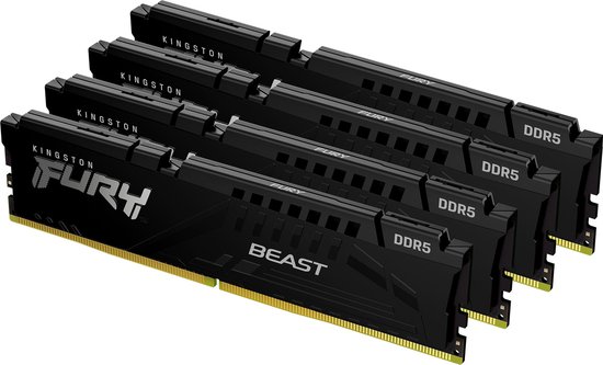 128GB 5200MT/s DDR5 CL40 DIMM (set van 4) FURY Beast Black XMP