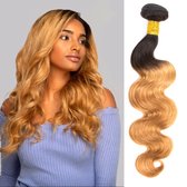 Braziliaanse Remy weave - 18 inch - golf haar extensions kleur 1b/27- 1stuk human hair body weave