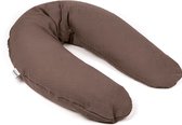 Doomoo Basics Comfy Big - Coussin d'allaitement - Coton biologique - 190cm - Tetra Chocolat
