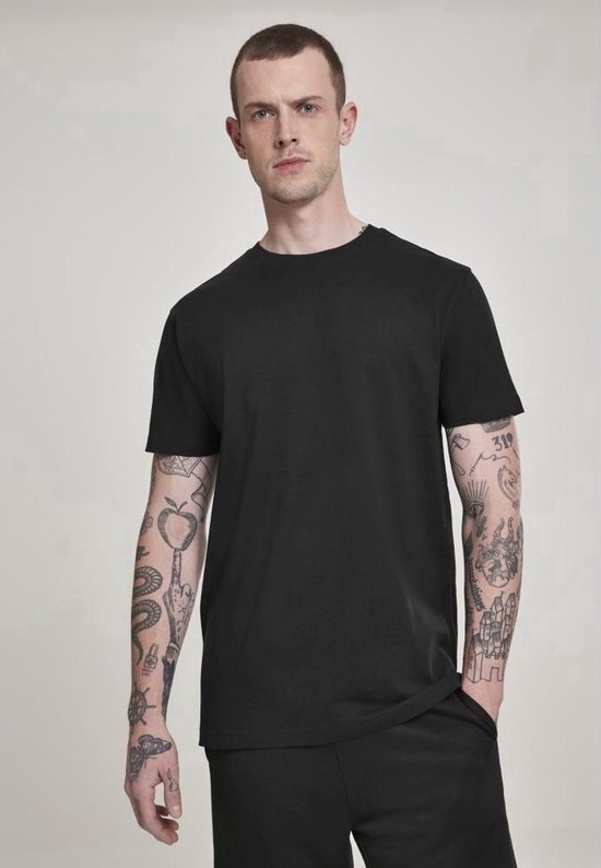 Urban Classics Basic Heren T-shirt Zwart - 3XL