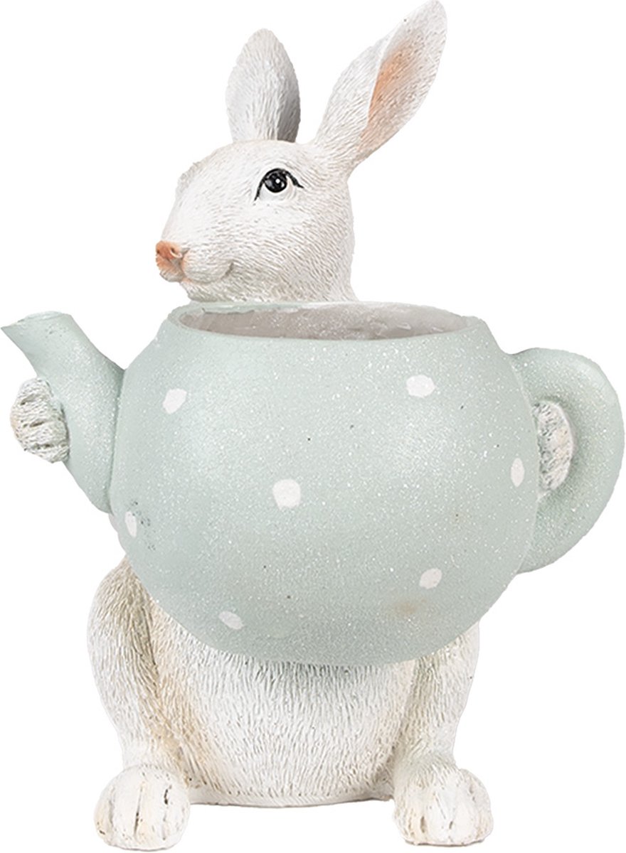Clayre & Eef Beeld Konijn 23 cm Beige Polyresin