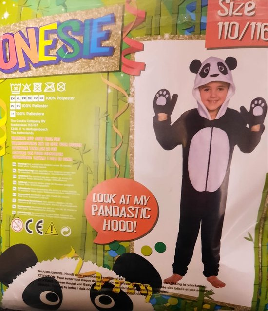 Onesie, Panda, 110/116, carnaval