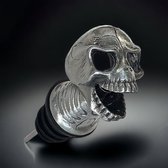 Catrinaz® Premium schenker - Zilveren skull ontwerp - Schenktuit - Wijnschenker - Luxe gift box - Uniek geschenk - Cadeau voor man