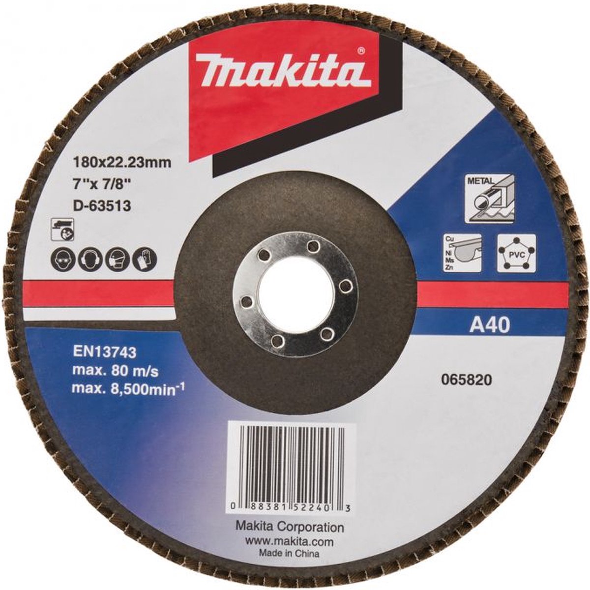 Makita Lamellenschijf 180 mm A40 - D-63513